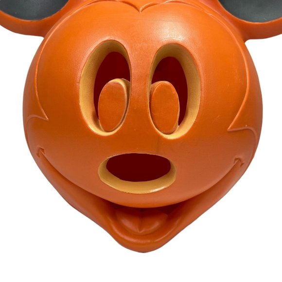 Halloween Blow Mold Mickey Mouse Pumpkin Jack O Lantern- NO Bulb - Picture 2 of 8